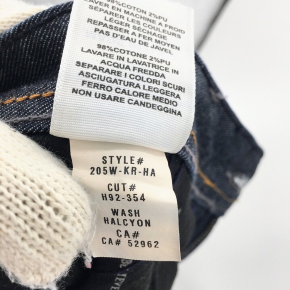 Habitual Women Wide Leg Low Rise Flared Jean Blue Y2K Denim Trouser Sz 28 x 35 - Picture 15 of 15